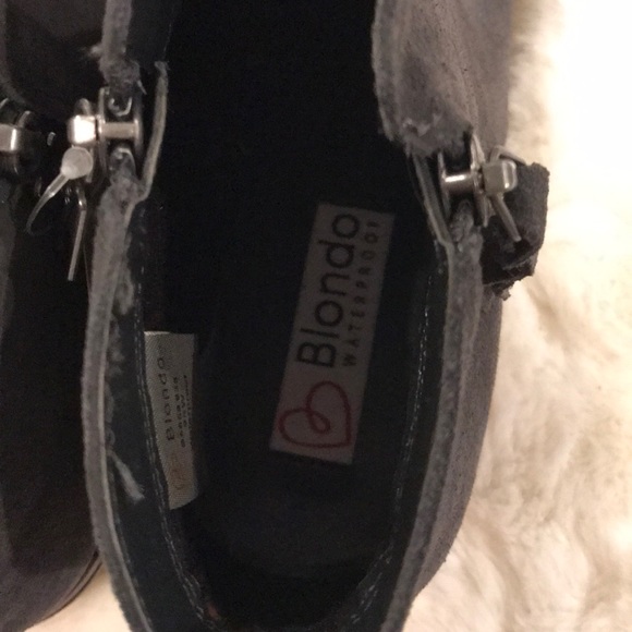 Blondo Gray Leather Booties, NWOT - Picture 6 of 6